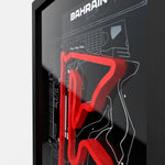3D printed Bahrain International Circuit track detail with layered design on premium A4 frame