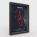 Side view of Montreal track artwork showing depth and layering
