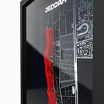 Close-up of Jeddah Corniche Circuit 3D printed track with fine layered precision