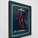 Side view of Montreal track artwork showing depth and layering - 2026 winner